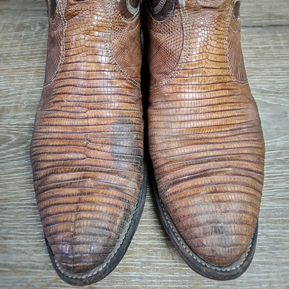 Tony Lama Exotic Teju Lizard Boots | Men's 7.5